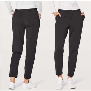 Lululemon Womens Sz 6 Black City Trek Trouser Slim Fit Pants